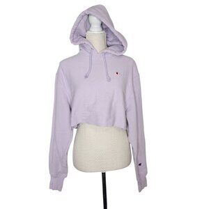 Champion Lavender Purple Crop Hoodie